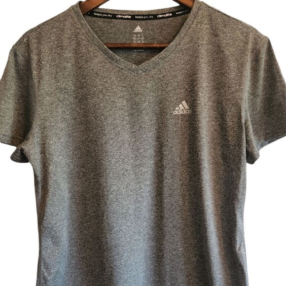 ADIDAS Gray Climalite Top  - Picture 1 of 5